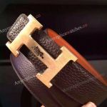 Hermes Brown Leather Belt with 'H' buckle - Buy Replica